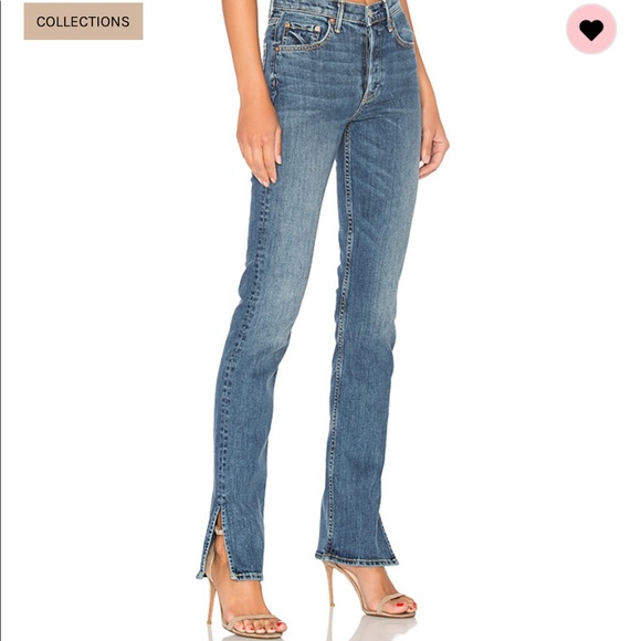 GRLFRND Denim - GRLFRND Natalia high-rise skinny split jean